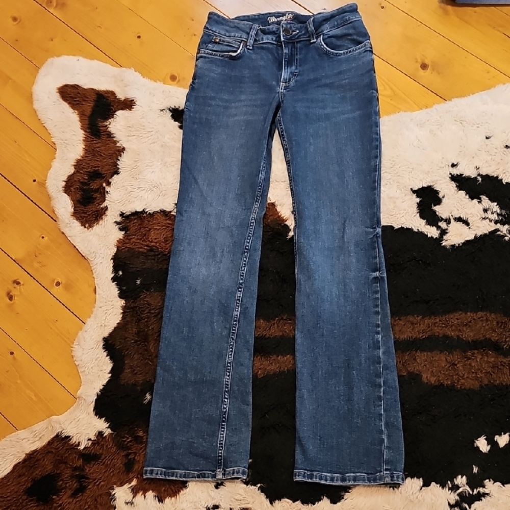Wrangler Womens Bootcut Blue Jeans